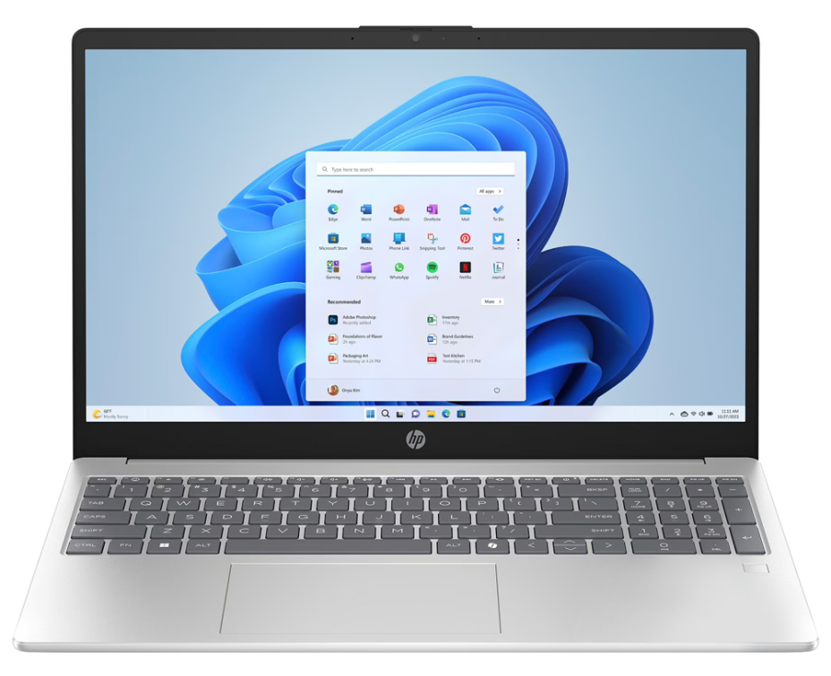 Notebook HP 15-FC0146DX AMD Ryzen 5 7520U Pantalla Touch Full HD 15.6 pulgadas  / 8GB