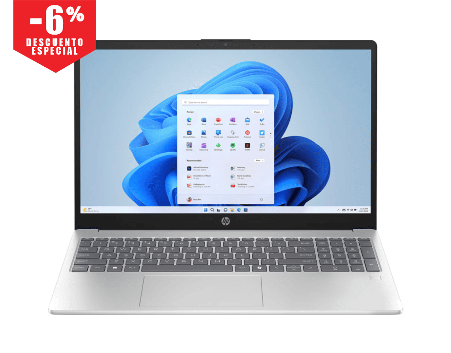 Notebook HP 15-FC0146DX AMD Ryzen 5 7520U Pantalla Touch Full HD 15.6 pulgadas  / 8GB