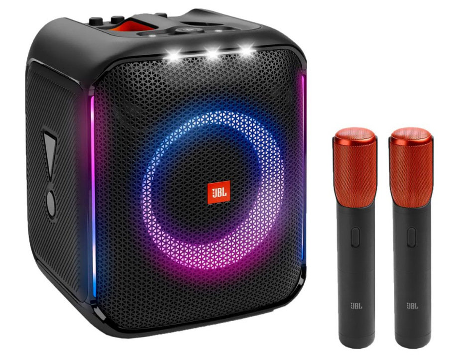 Speaker JBL Partybox Encore Essential + 2 Micr&oacute;fonos 