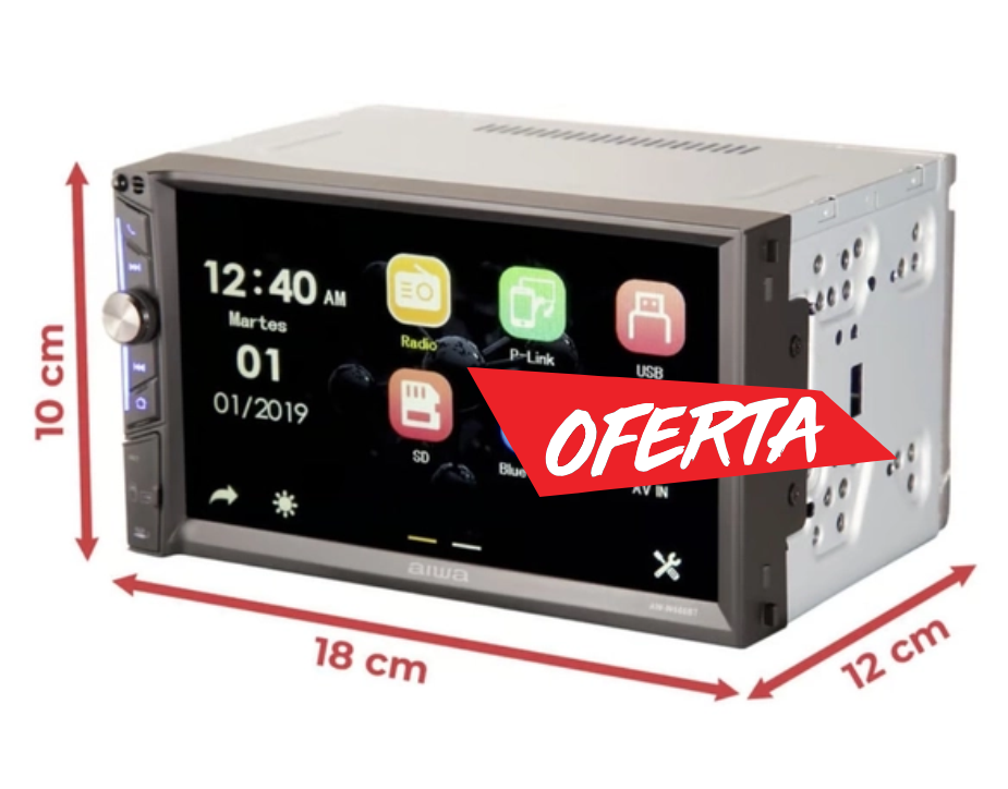 Autorradio Aiwa AW-W666BT LCD 7 pulgadas 
